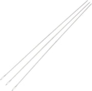 Naainaaldi per Bordurare con Filo - 8 cm - Acciaio Inox - Naainaaldi Lunghe e Punte Rettilinee - 50 Unità.