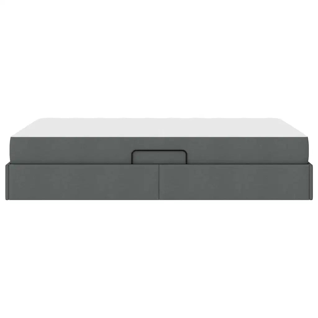 Letto con contenitore e materasso Grigio scuro 120 x 200 cm 3399653