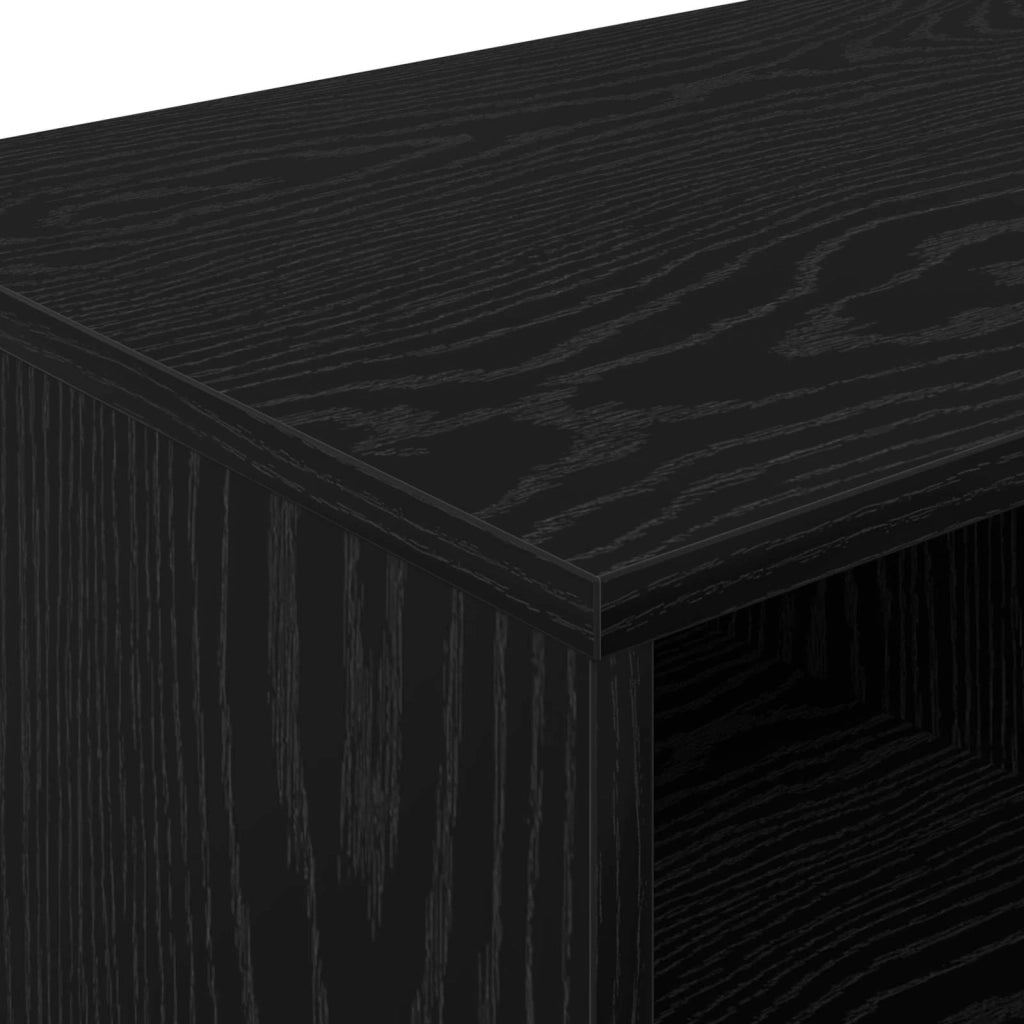 Armadietto per letto 2 pcs Rovere Nero 66 x 35 x 48 cm