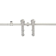 Kit Binari Porta Scorrevole 183cm Acciaio Inossidabile Argento CFW9018356