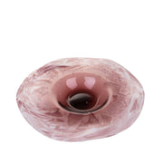 Ciotola Decorativa Ø 40 cm in Vetro Bianco Malva