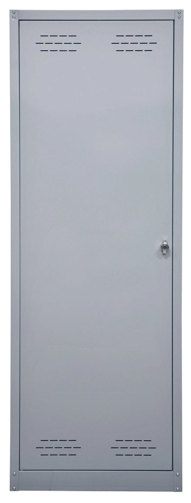 Armadio Spogliatoio Sporco Pulito 1 Anta 60x40x167 cm in Metallo Verniciato Grigio Chiaro