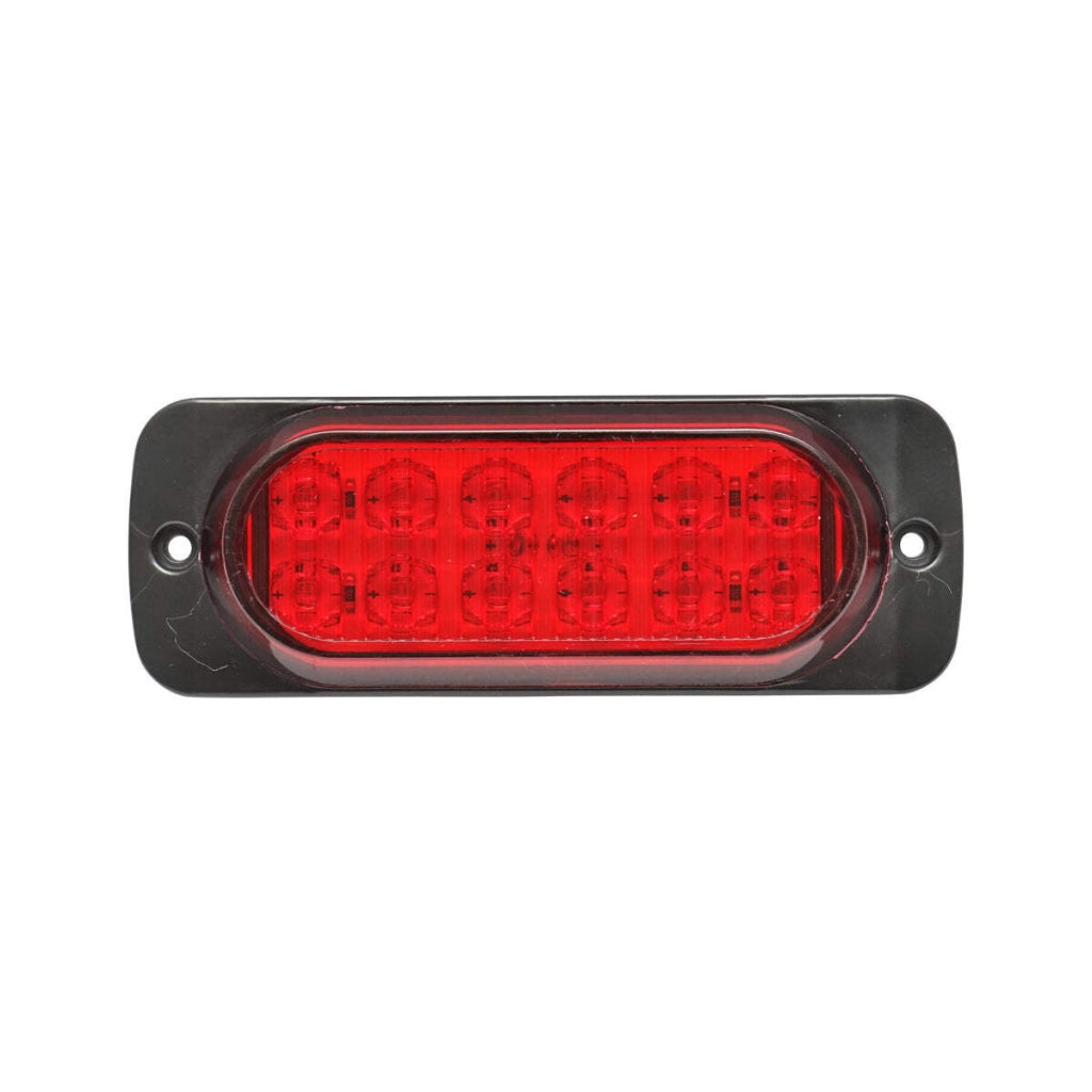 Lampada laterale LED rossa, 115 mm, 12V-24V, Breckner Germany.