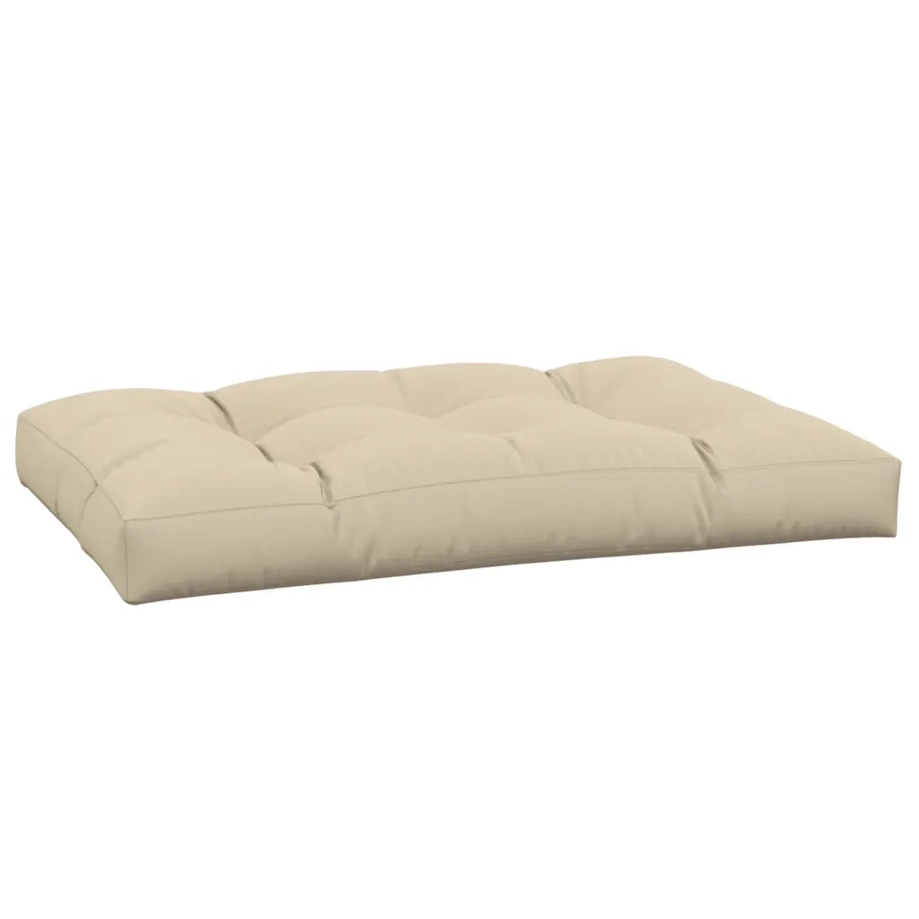 vidaXL Cuscino per Pallet Beige 120x80x12 cm in Tessuto