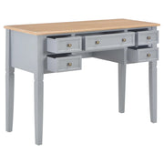 Scrivania | Tavolo da Ufficio Grigia 109,5x45x77,5 cm in Legno