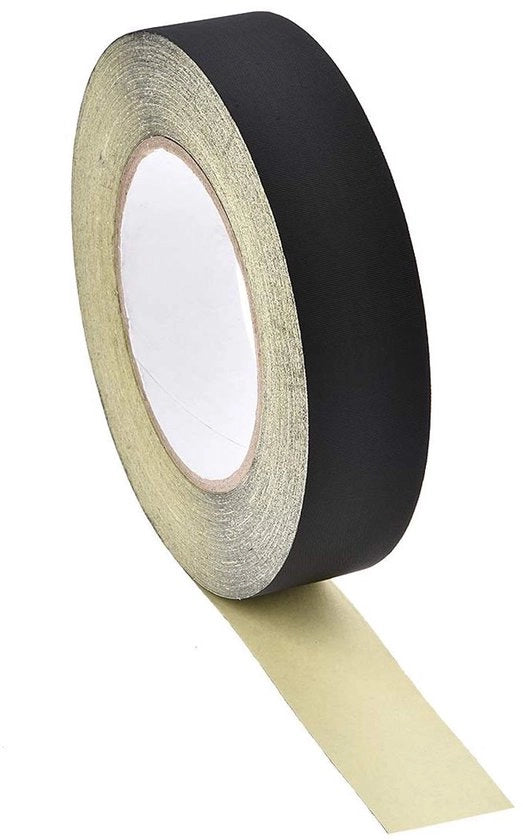 Tape in Acetaato 30 mm per Laptop, Auto e Riparazione Chitarra - Adesivo per Alta Temperatura Nero 30 m