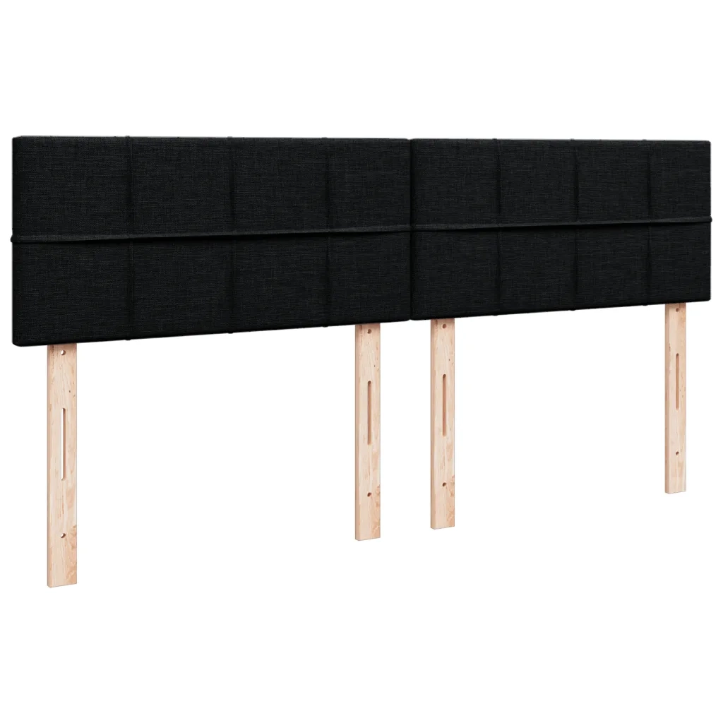 Giroletto a Molle con Materasso Nero 180x200 cm in Tessuto 3285969