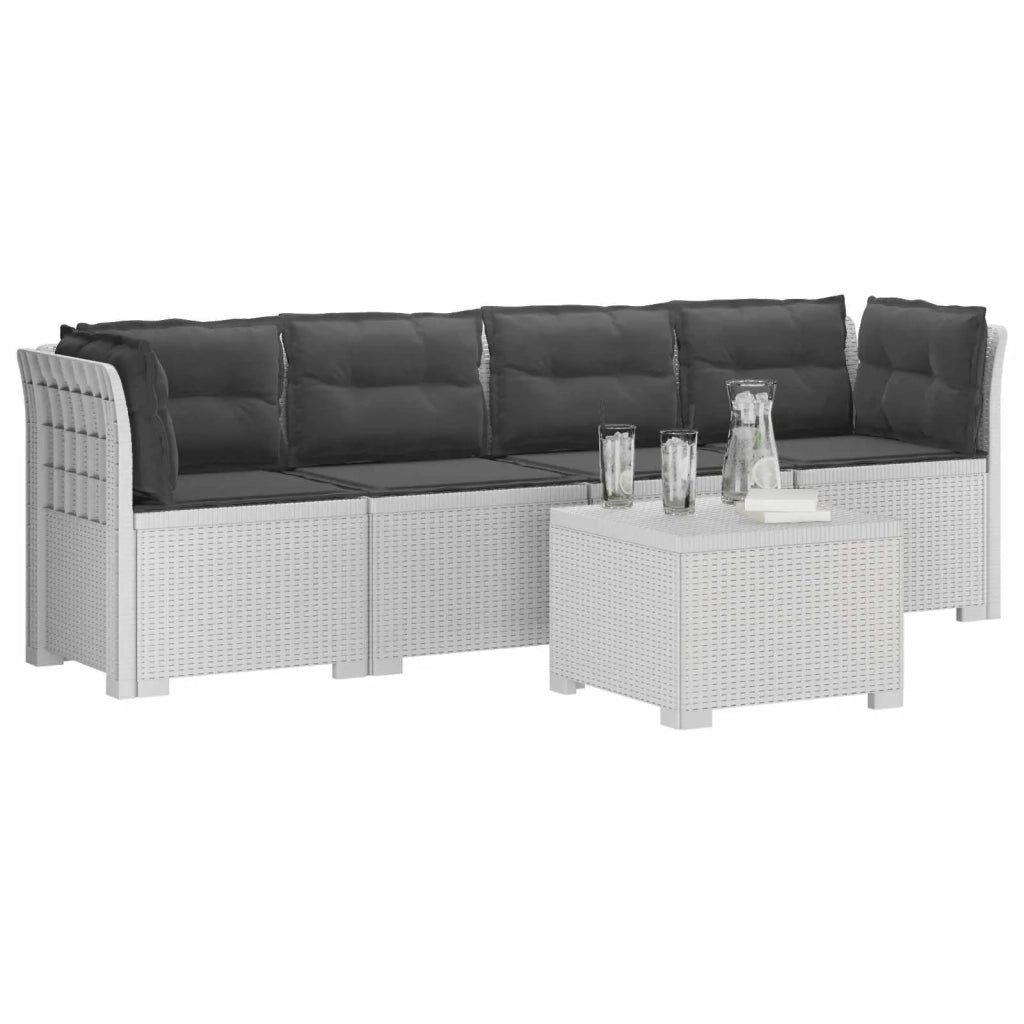 Divano da Giardino a 4 Posti con Cuscini in Stile Rattan PP 3443879