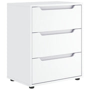 Credenza | Madia | Buffet da pranzo | Armadio da pranzo VISNES Bianca 60x40x73 cm in Legno Multistrato