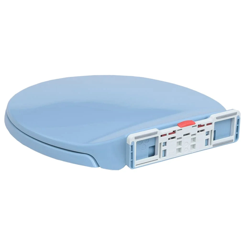 Sedile WC ovale blu con chiusura ammortizzata 02_0002924
