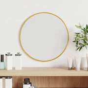 Specchio da Parete Dorato Ã˜ 30 cm Rotondo