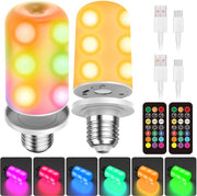 Due lampade LED a distanza con controllo remoto, lampade ricaricabili, chiusura magnetica, timer e funzione di memoria per illuminazione domestica.