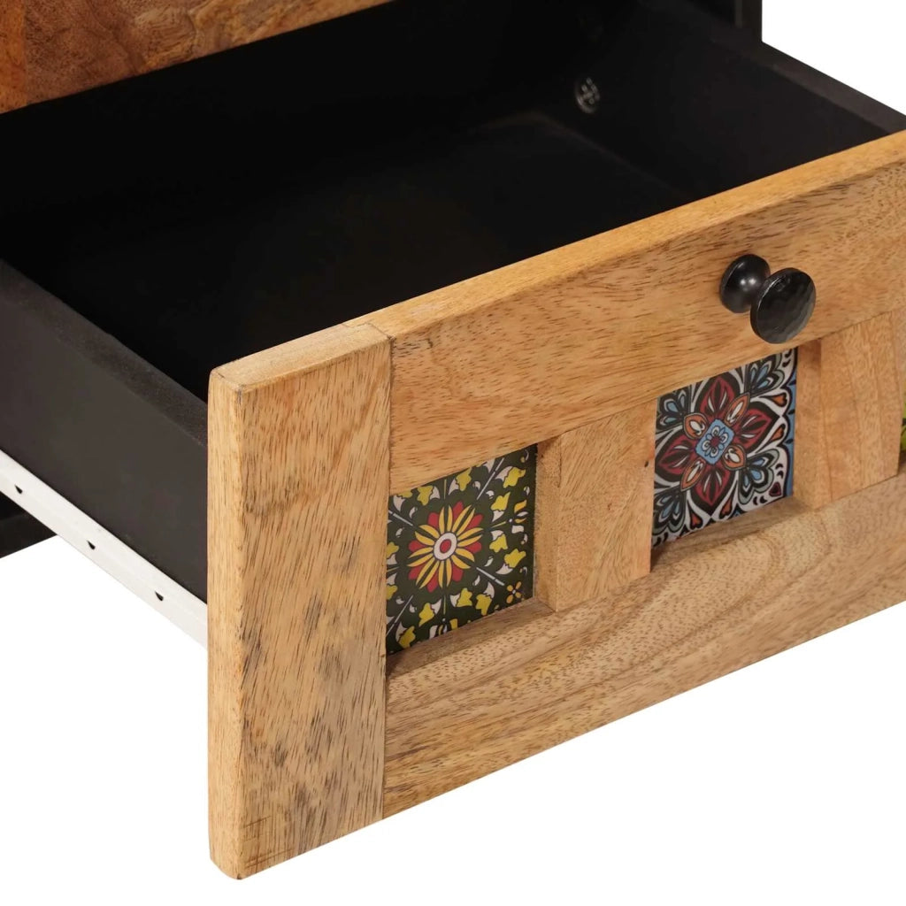 Armadio da Notte con cassetto Naturale 40 x 33,5 x 46 cm