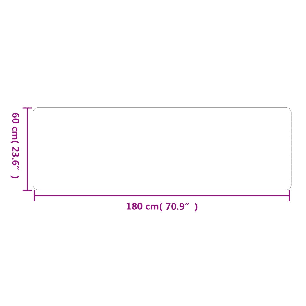 Tappeto Corsia Antracite 60x180 cm