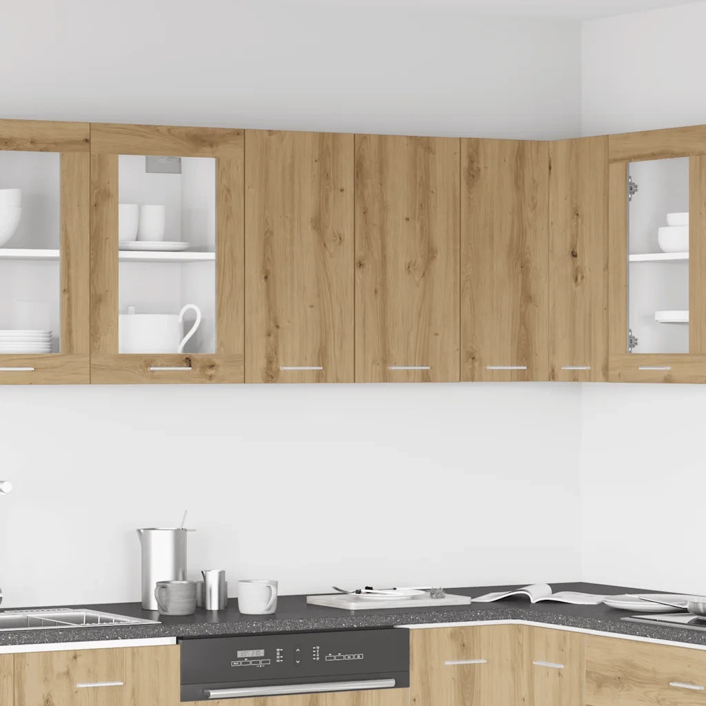 vidaXL Pensile da Cucina “Lyon” Rovere Artigianale 60x31x60 cm