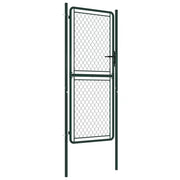 Cancello da Giardino in Acciaio 100x175 cm Verde 144406
