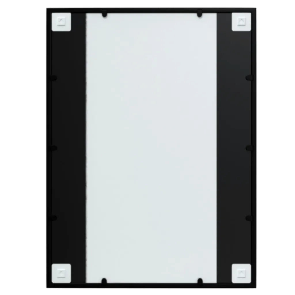 Specchio da Parete Nero 80x40 cm in Metallo 342207