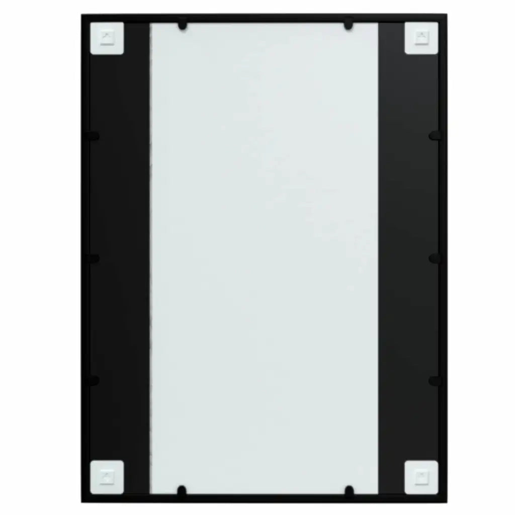 Specchio da Parete Nero 80x40 cm in Metallo 342207