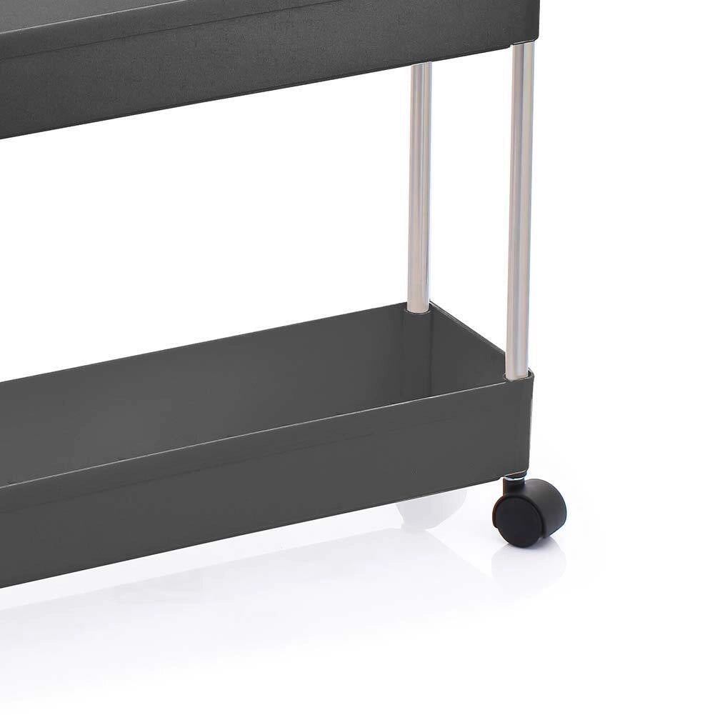 Carrello Carrellino Slim Salvaspazio Cucina Bagno Ripostiglio 4 Ripiani 4 Ruote