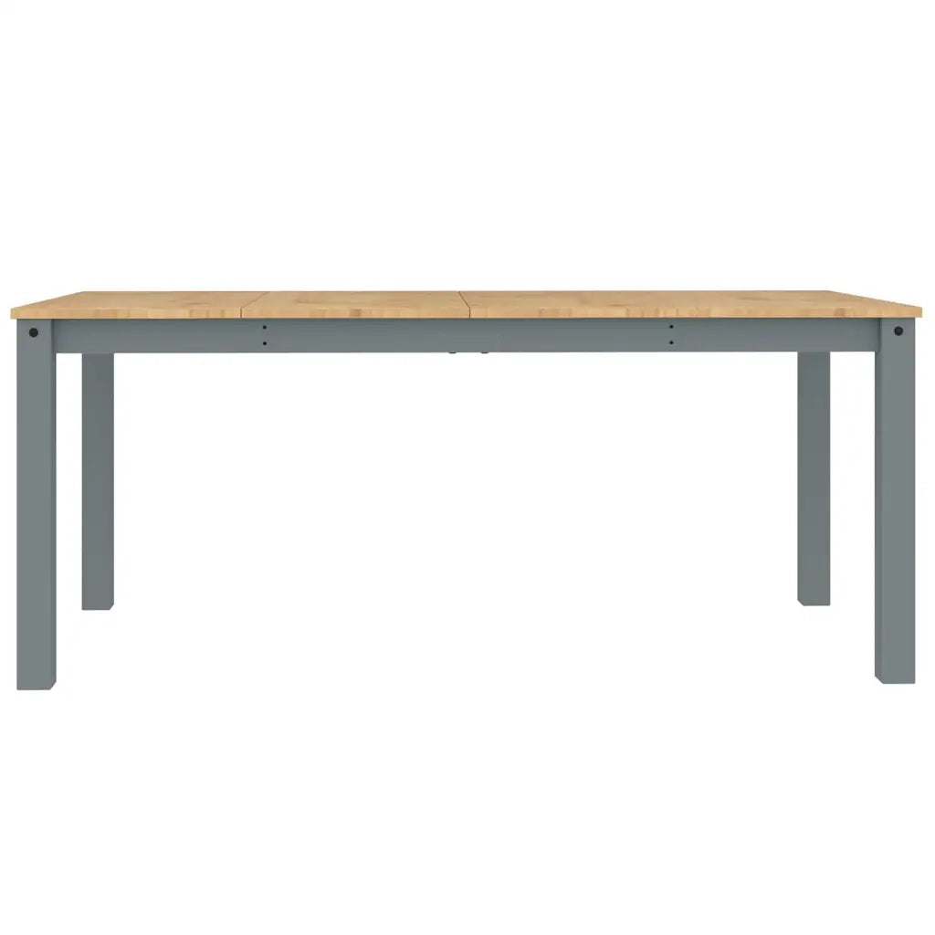 Set da Pranzo 4 pz Panama Grigio in Legno Massello di Pino 3345186