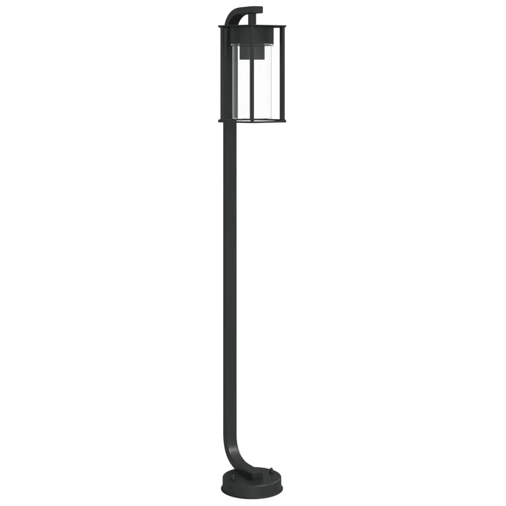 Lampada da terra per esterni 100 cm acciaio inox nero 02_0042504