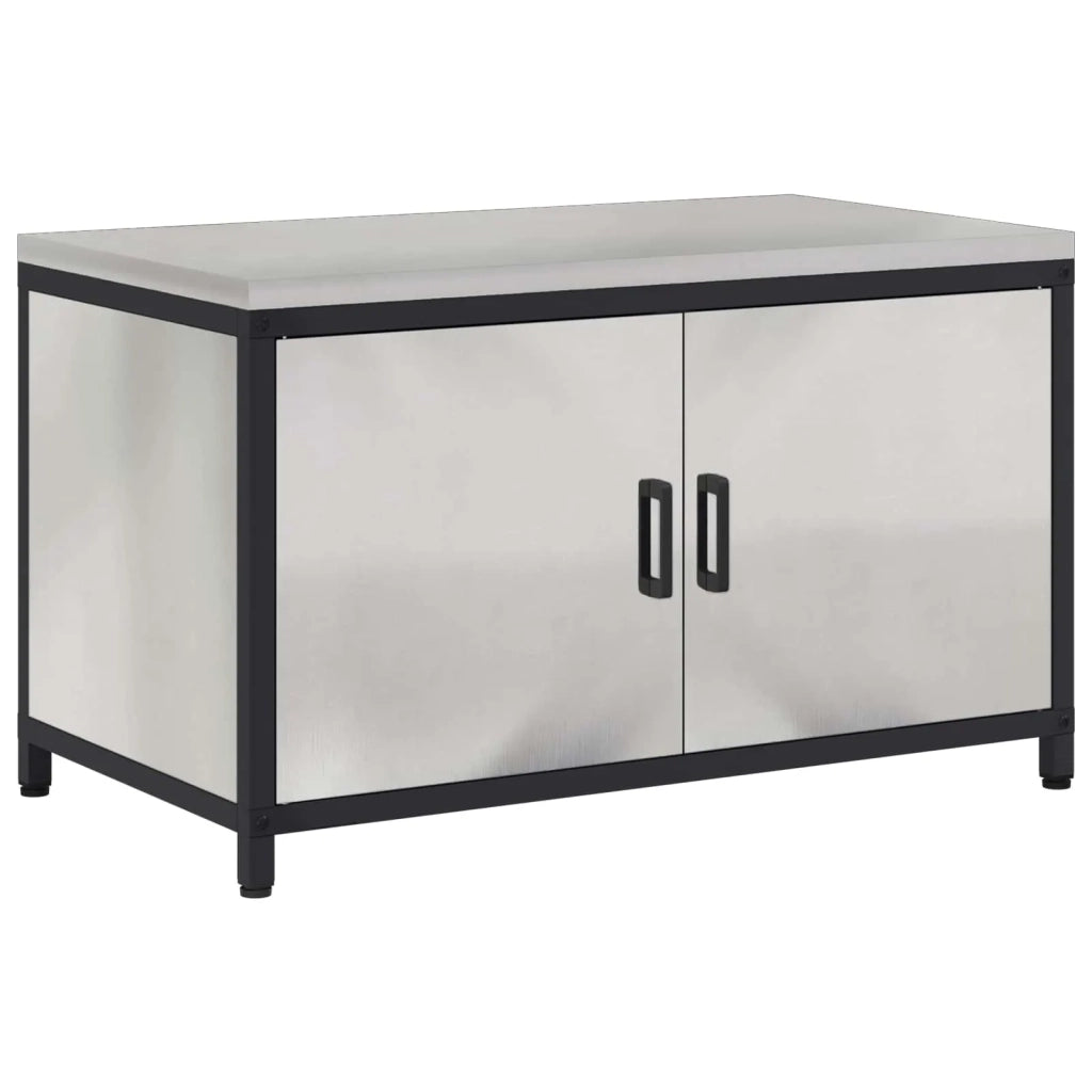 Stoccaggio in cucina con porta Argento 90 x 50 x 53 cm Acciaio 875000