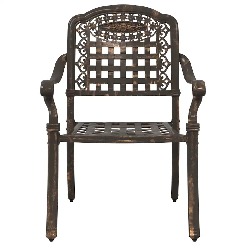 Set di Tavolo da Giardino 5 pcs Bronzo Alluminio pressofuso 3334728
