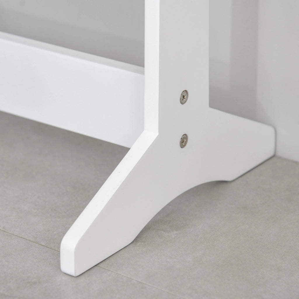 Armadio Portagioie con Specchio e Luci LED ¨C Xylo ¨C Bianco 36x30x136 cm