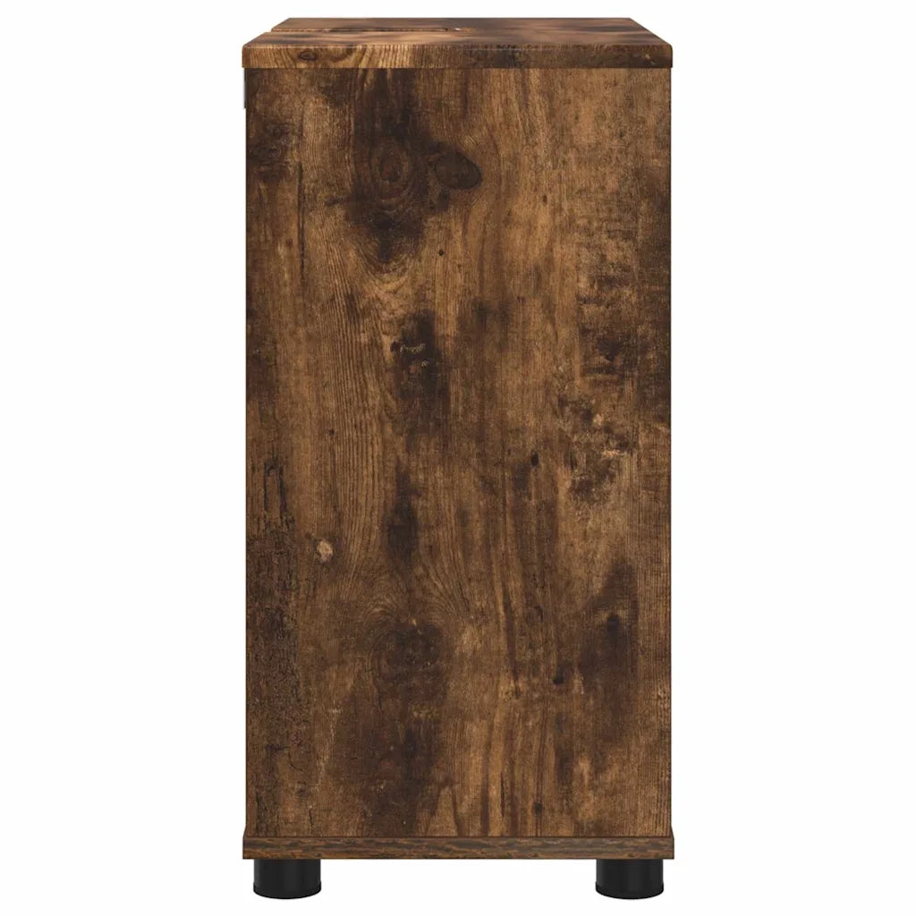 Mobile per lavabo da bagno-Armadietto da bagno Rovere fum¨¦ 60 x 30 x 60 cm