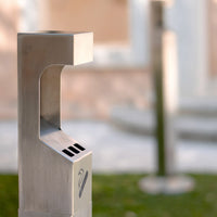 Posacenere a Colonna Ø32 cm in Acciaio 2L per Esterno