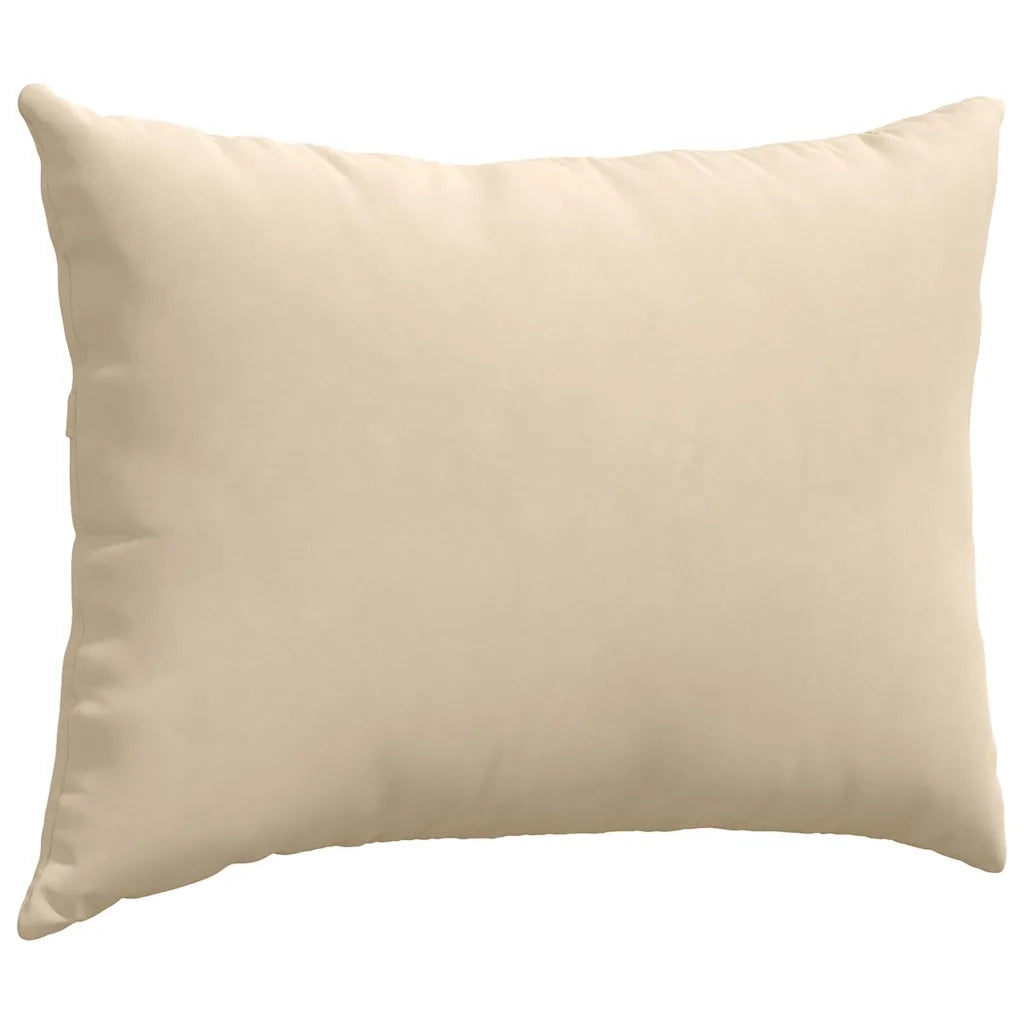 Cuscini da Divano 2 pcs Crema 70 x 50 cm Tessuto