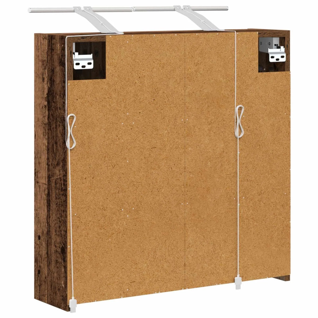 Mobiletto per specchio da bagno Legno vecchio