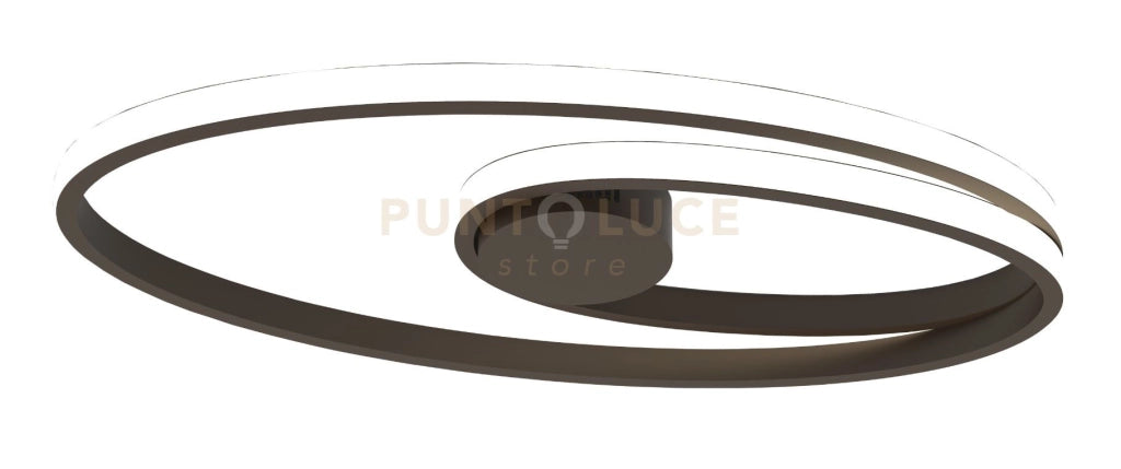 GIOVE-PLN Lampada da parete-soffitto colore nero caffè led  integrato dimmerabile 2800-5000k