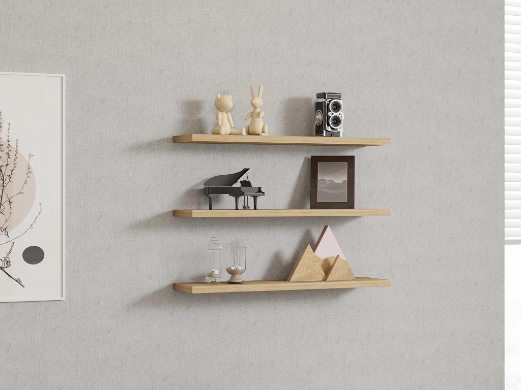 Mensola da parete in legno "Boss" - 60 x 1 x 14 cm - Saphir