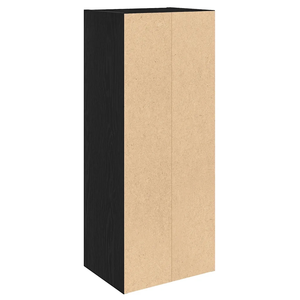 Libreria-Scaffale per Libri-Mobile di Stoccaggio Rovere Nero 31x24x77 cm in Legno Multistrato