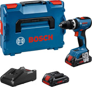 Bosch Professional 18V System Trapano-avvitatore a batteria GSB 18V-65 (motore brushless, lunghezza della testa 175, incl. 2 batterie ProCORE18V 4.0Ah, L-BOXX)