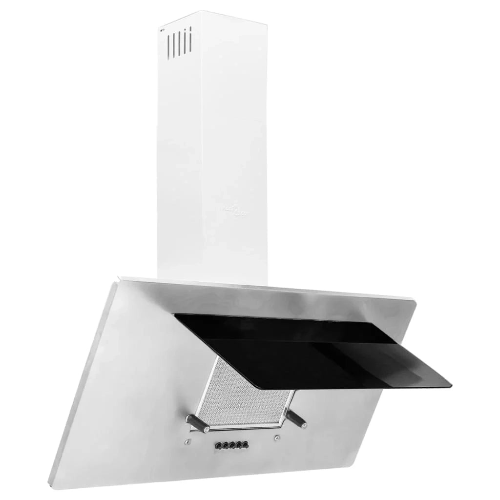 Cappa a parete da 90 cm in acciaio inox e vetro temperato argento 02_0005858