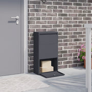 Cassetta per Pacchi Antracite 44x22x82 cm Acciaio