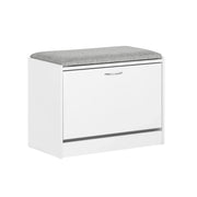 Scarpiera Panca Scarpiera Portascarpe Con Seduta Grigio Profondità30cm FSR16-HG