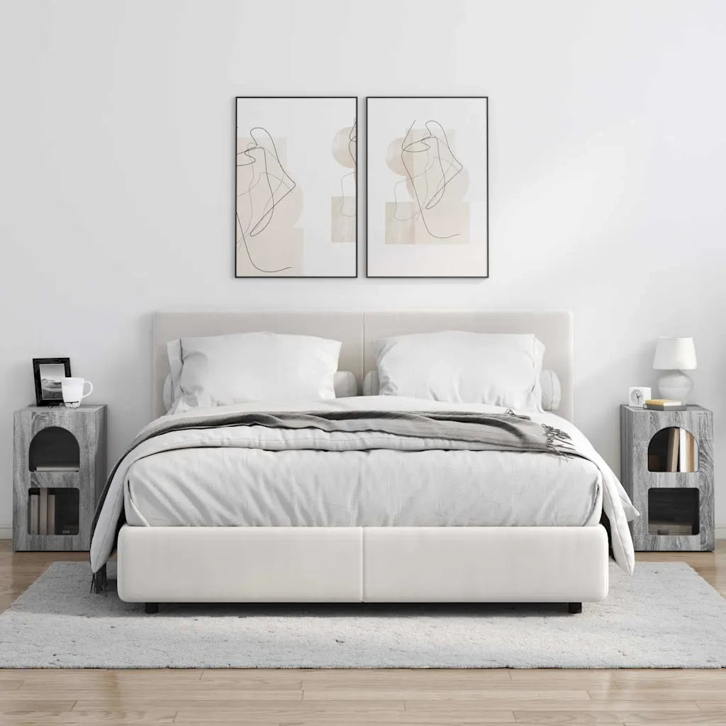 Comodino 2 pcs Grigio Sonoma 29,5 x 33,5 x 50 cm 891237