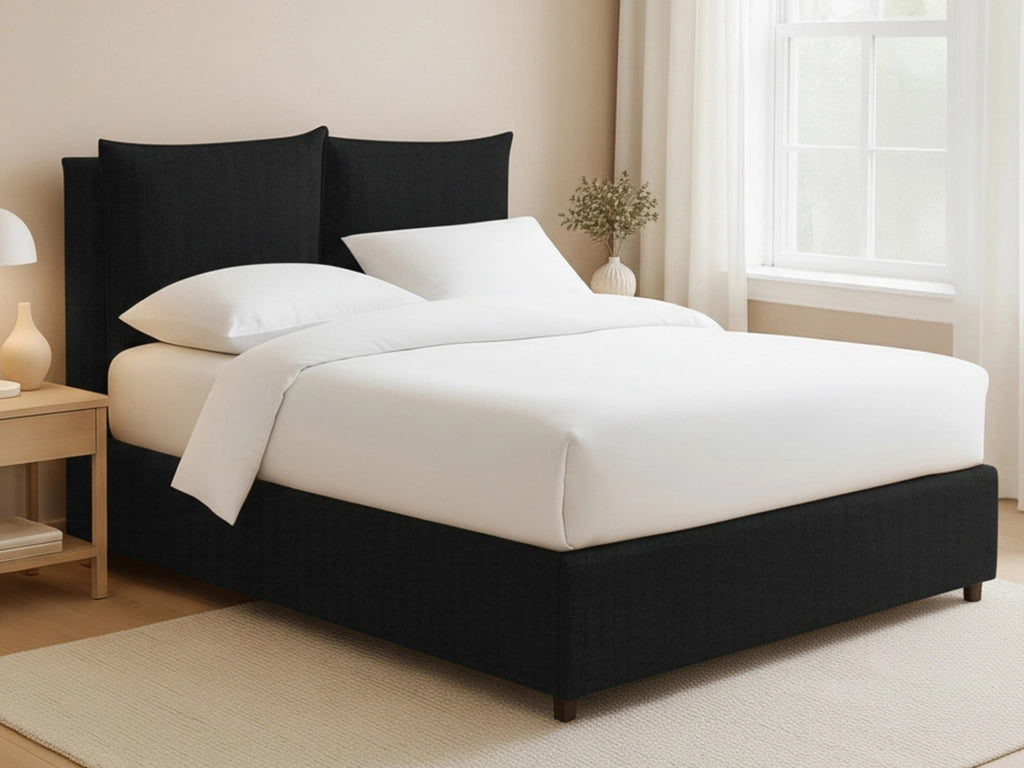 Falmouth, Letto Piazza e Mezza Sfoderabile Made in Italy, Grigio Scuro