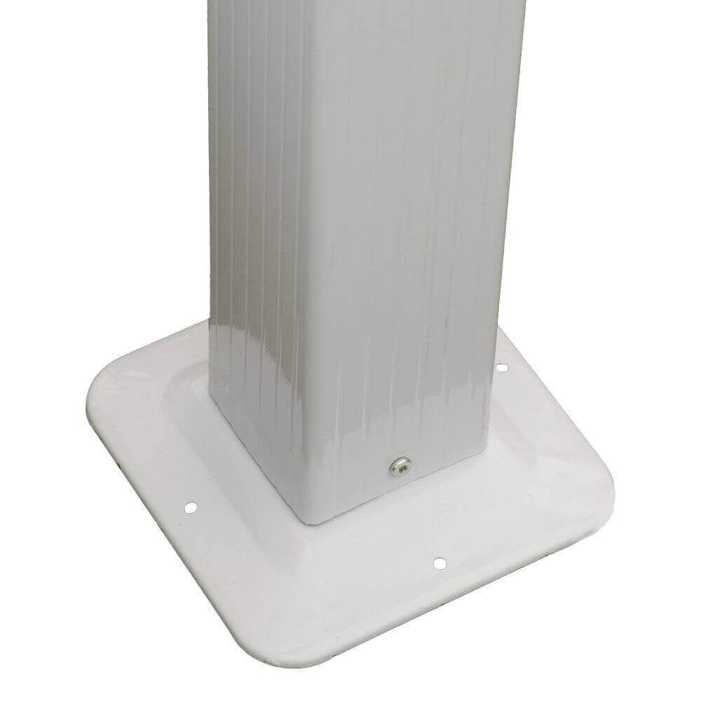 Pergola da Giardino 3x3 m in Alluminio Bianco