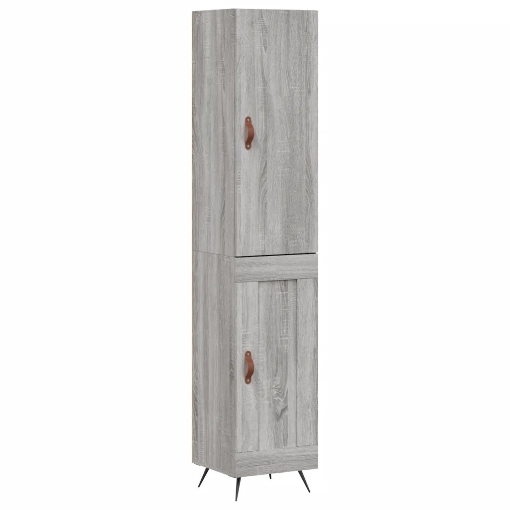 Credenza Grigio Sonoma 34,5x34x180 cm in Legno Multistratocod mxl 126047