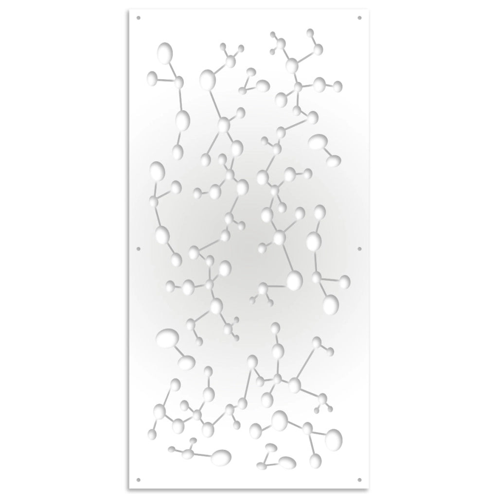 NANOTECH - Pannello in PVC traforato - Parasole Misura: 73x148 cm, Colore: bianco