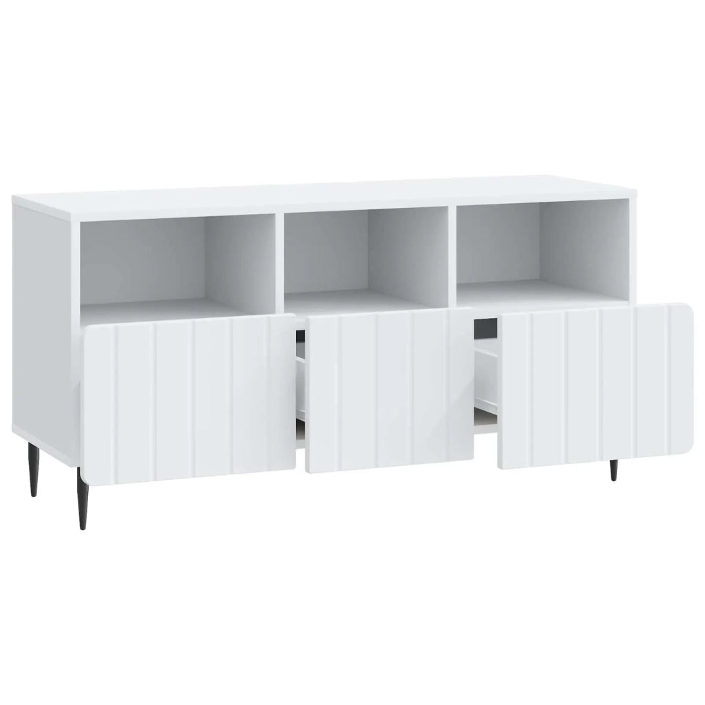 Mobile TV-Credenza per TV Bianco 102 x 34,5 x 50 cm Legno ingegnerizzato 498154