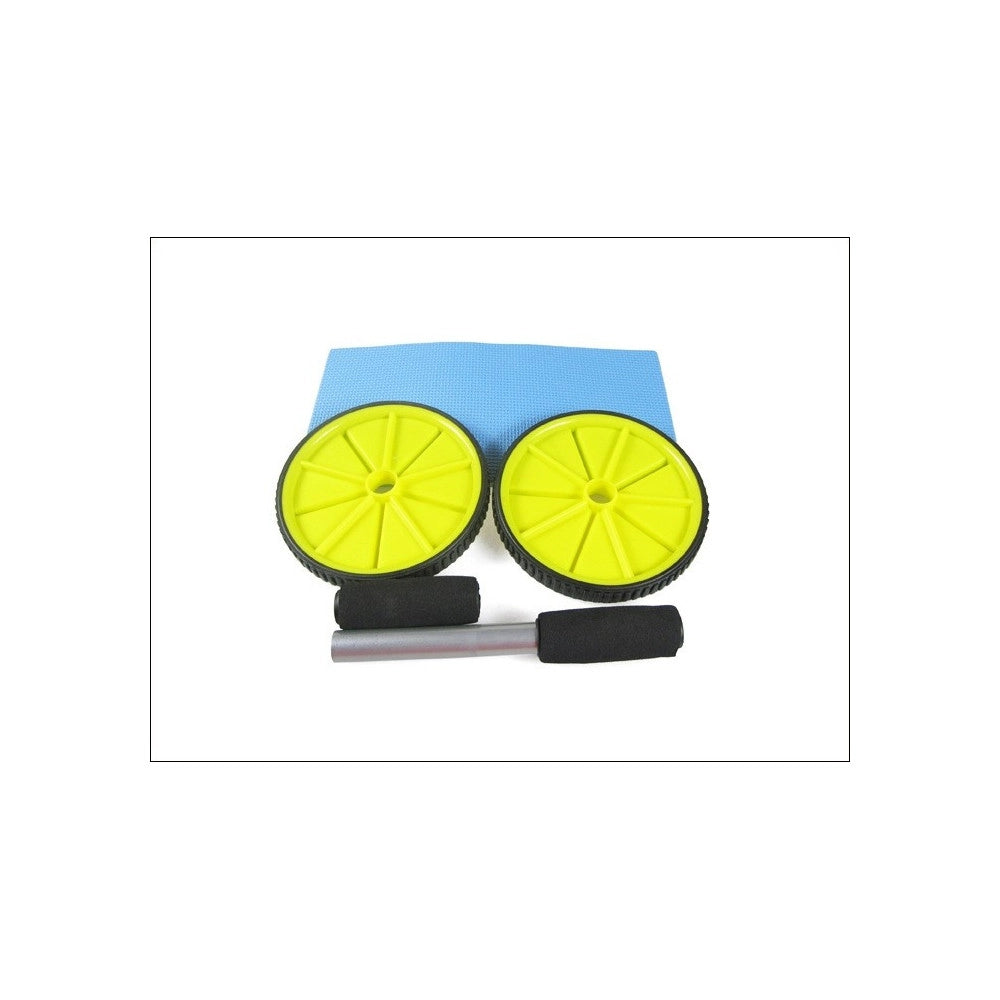 Trade Shop - Attrezzo Ruota Per Allenamento Muscoli Addominali Plank Palestra Fitness -