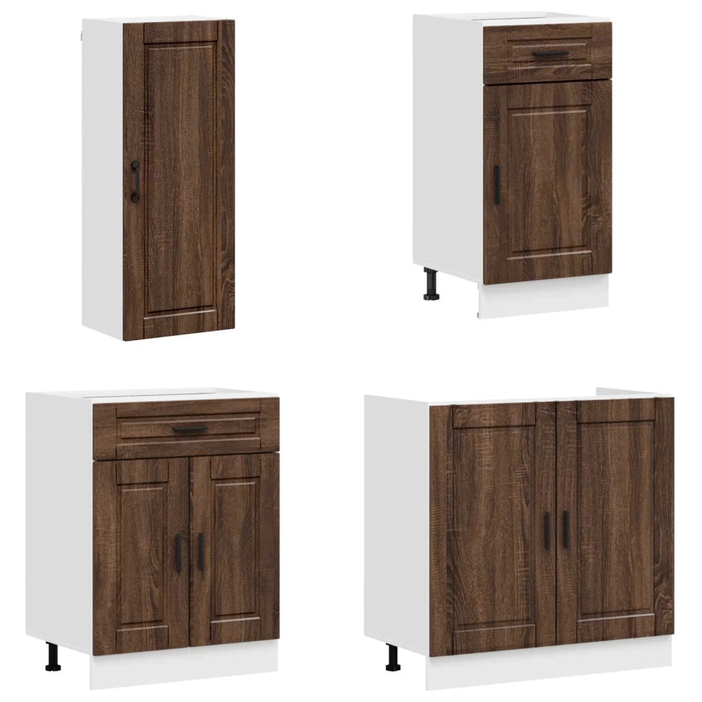 Unità Cucina PORTO 8 pcs Rovere Marrone Legno ingegnerizzato 3438170
