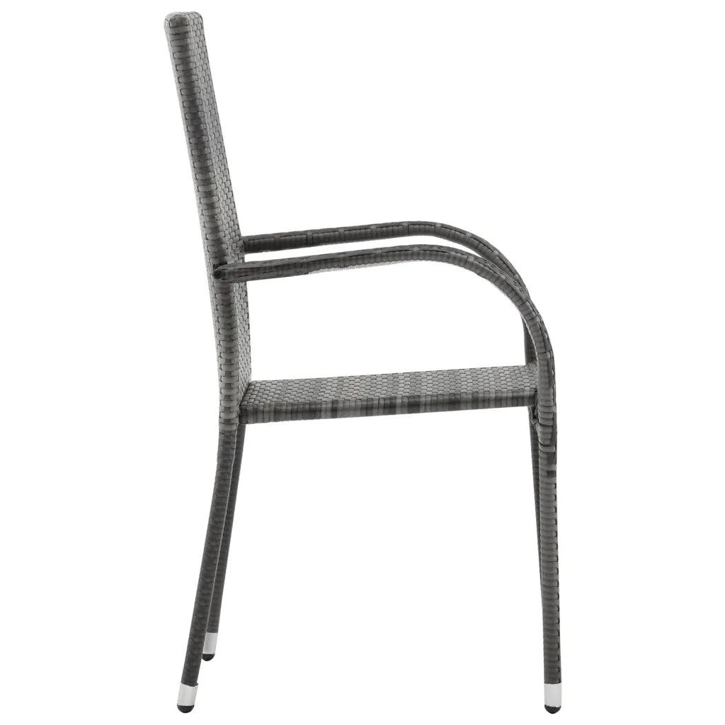 Set Mobili da Pranzo per Giardino 5 pz Grigio 3072129