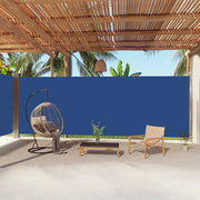 Tenda da Sole Laterale Retrattile-Tenda parasole per balcone per giardino Blu 220x1000 cm 438504
