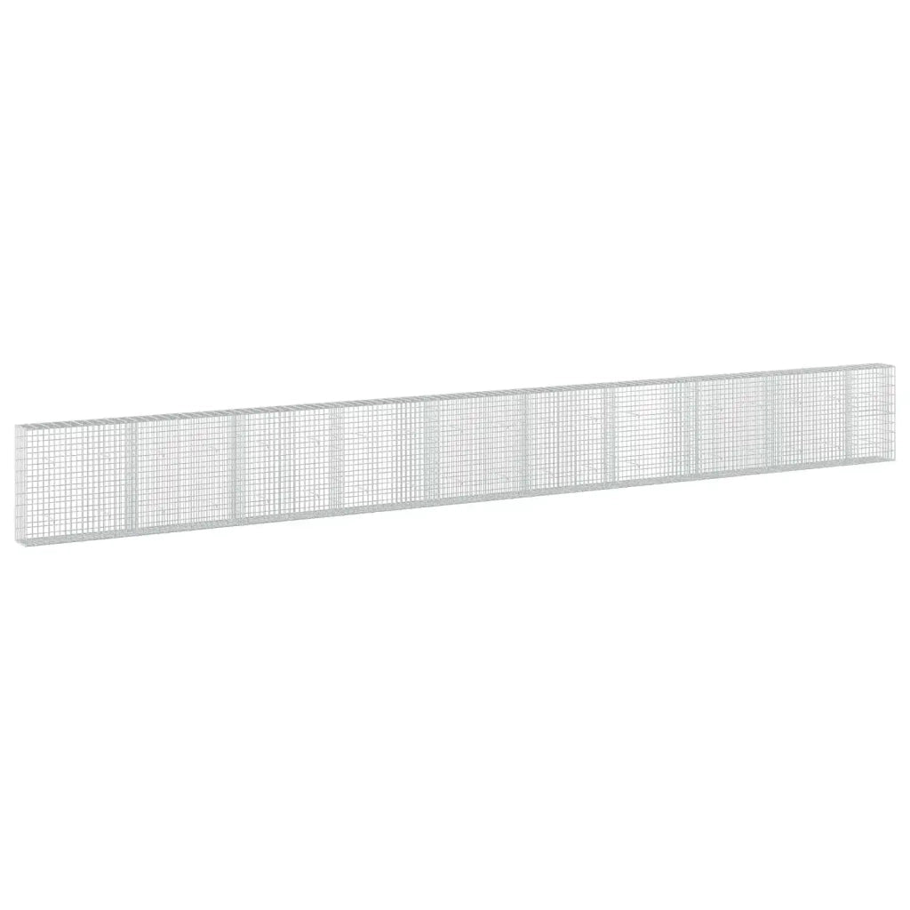 Gabione con Filo da 3,5 mm e Rete da 5x10 cm 950x30x100 cm 3462733